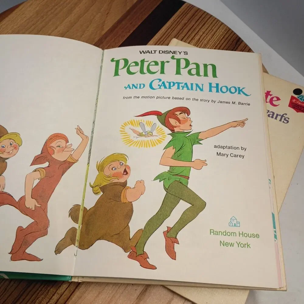 Vintage Walt Disney Peter Pan And Snow White Hard Cover Books
